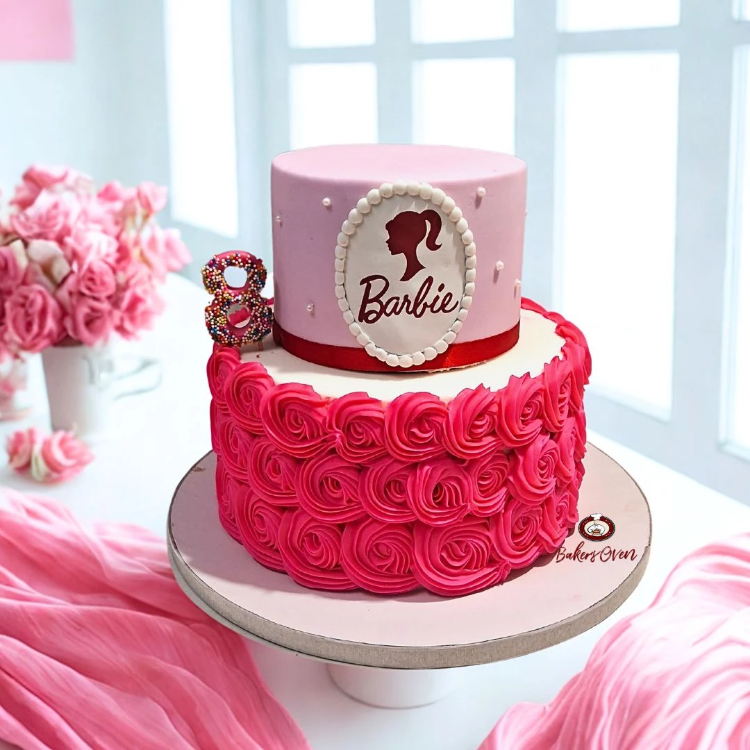 Barbie Rosette Cake