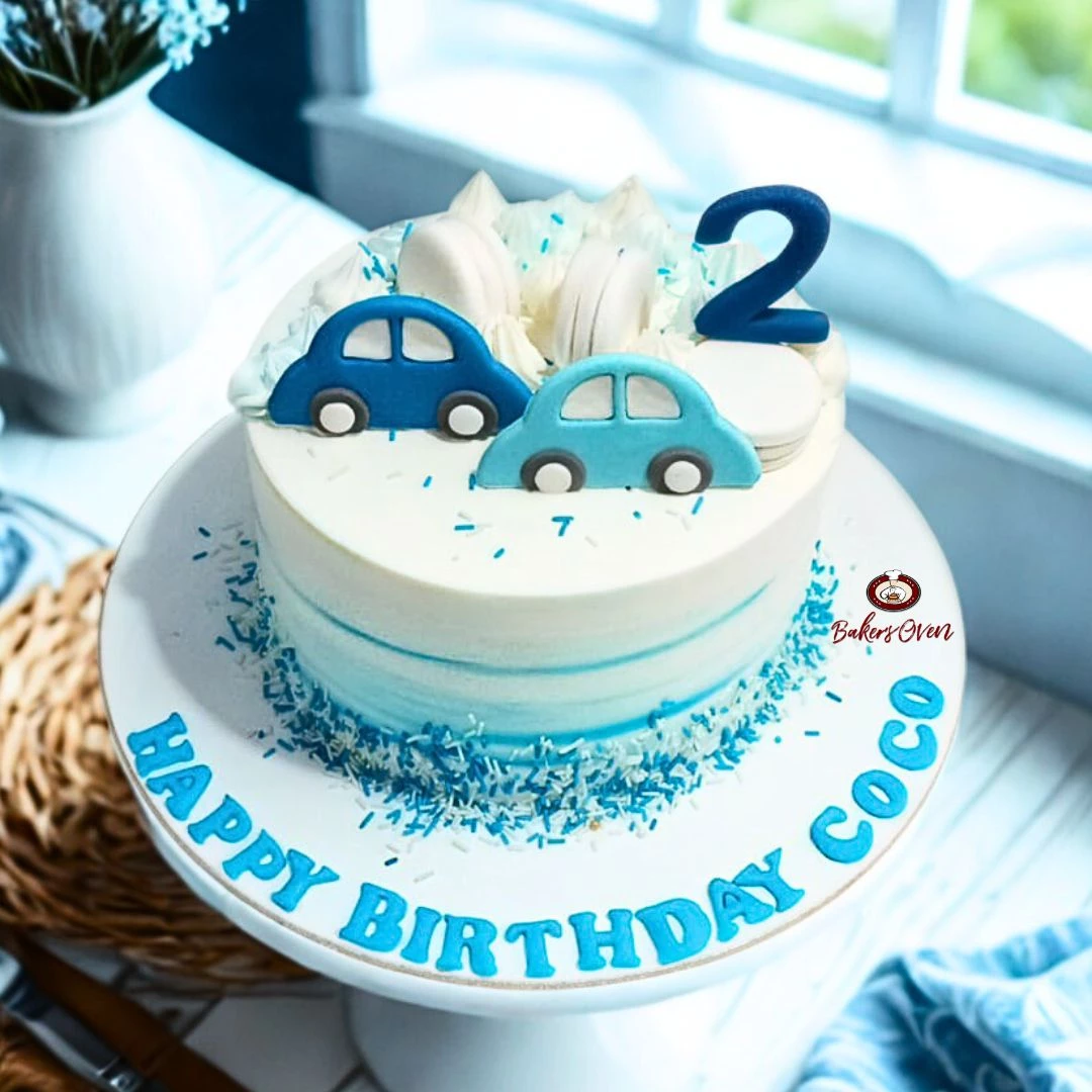 Blue Car Cake