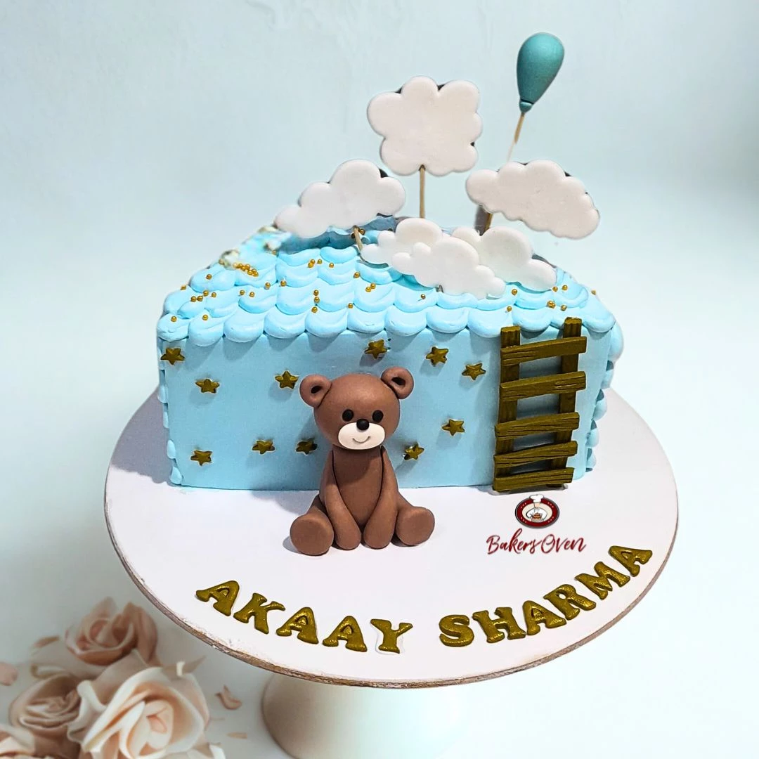 6 Months Teddy Cake