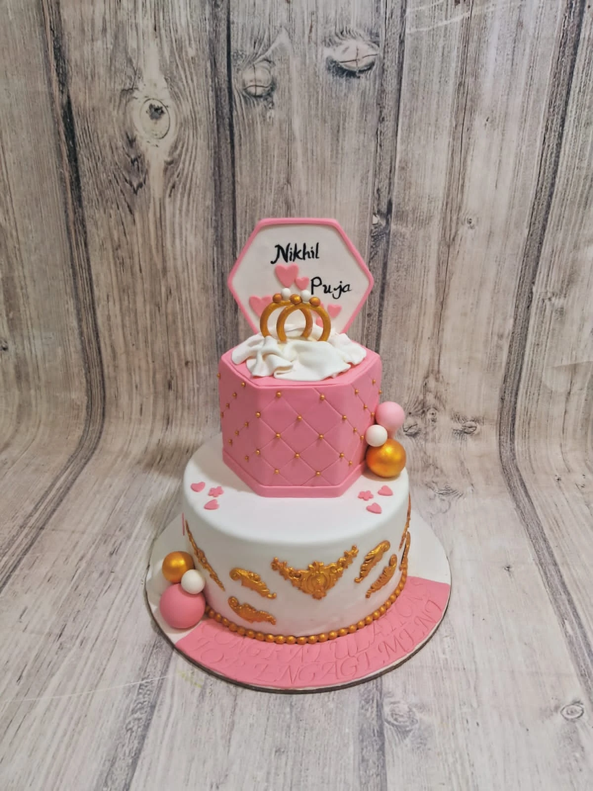 Engagement Ring Cake