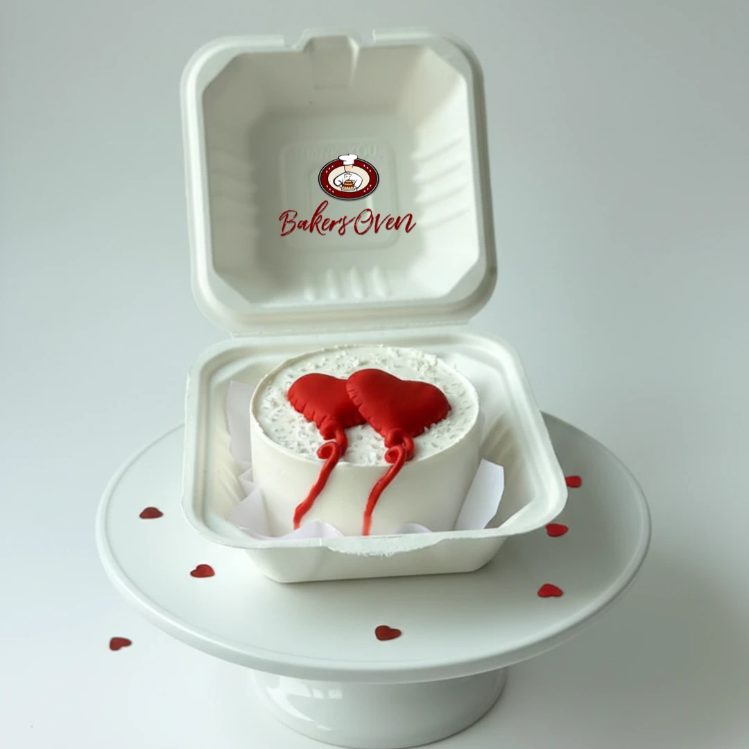 Twin Heart Bento Cake