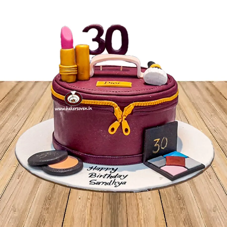 MakeUp Theme Cake 3