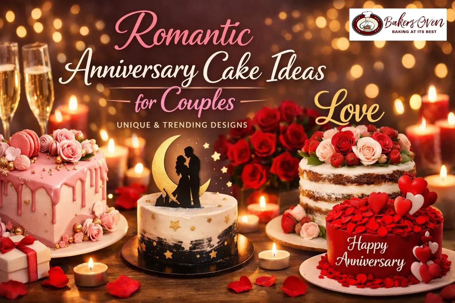 Romantic Anniversary Cake Ideas for Couples (Unique & Trending Designs)