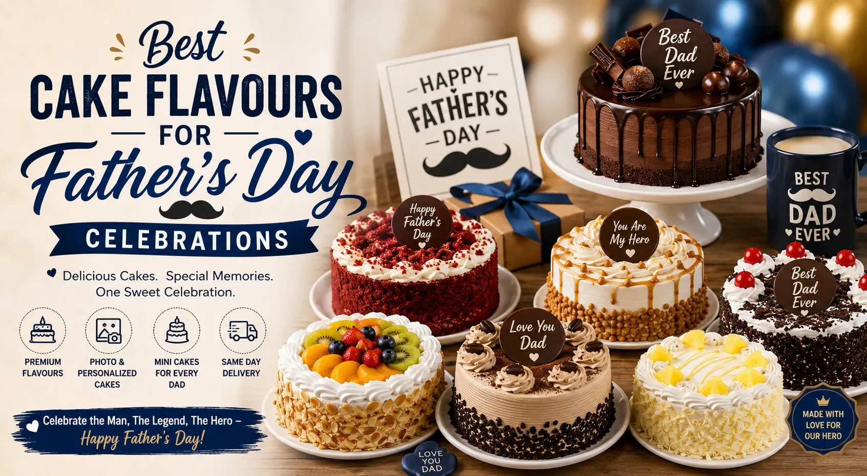 Best Cake Flavours for Father's Day Celebrations
