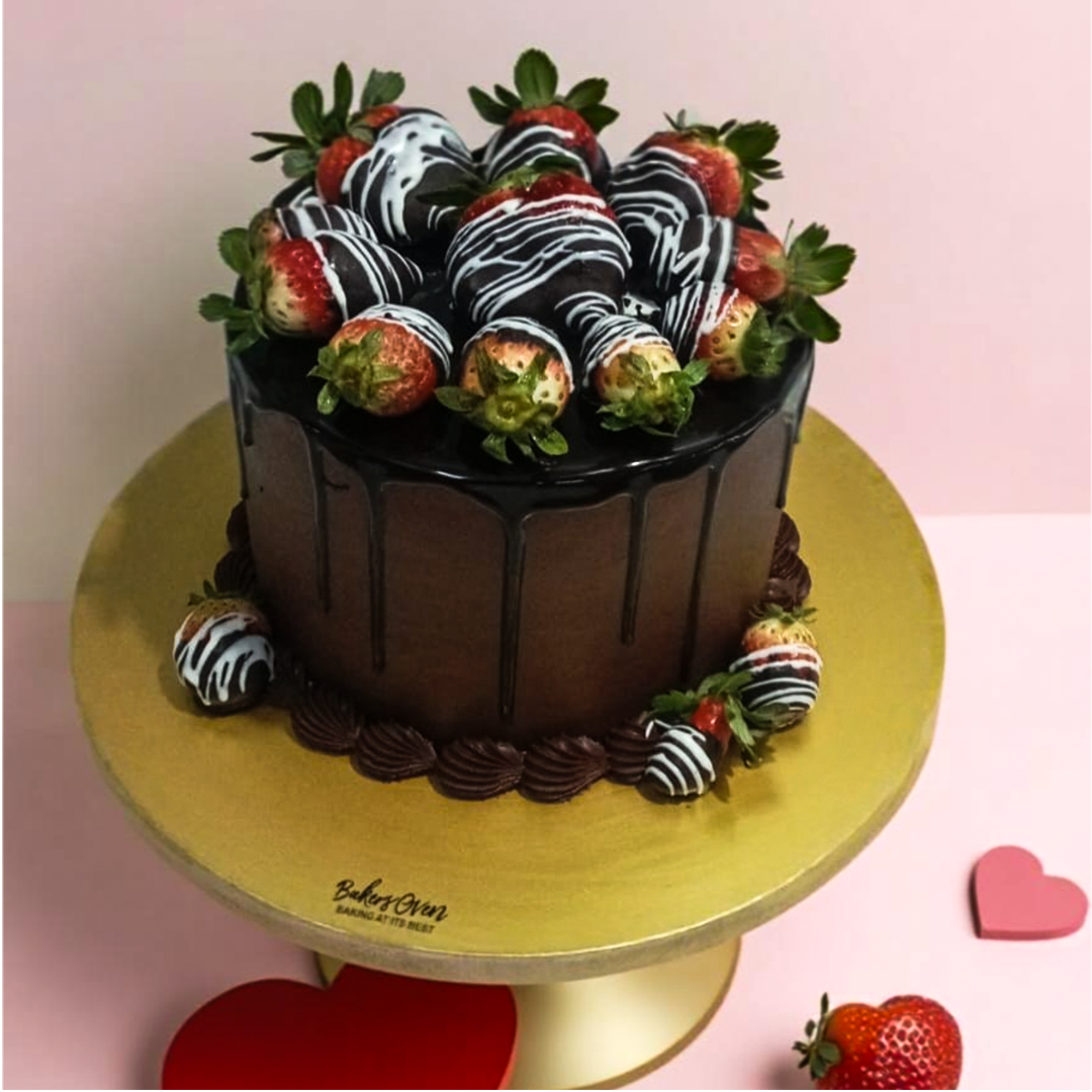 Strawberry Valentine’s cake