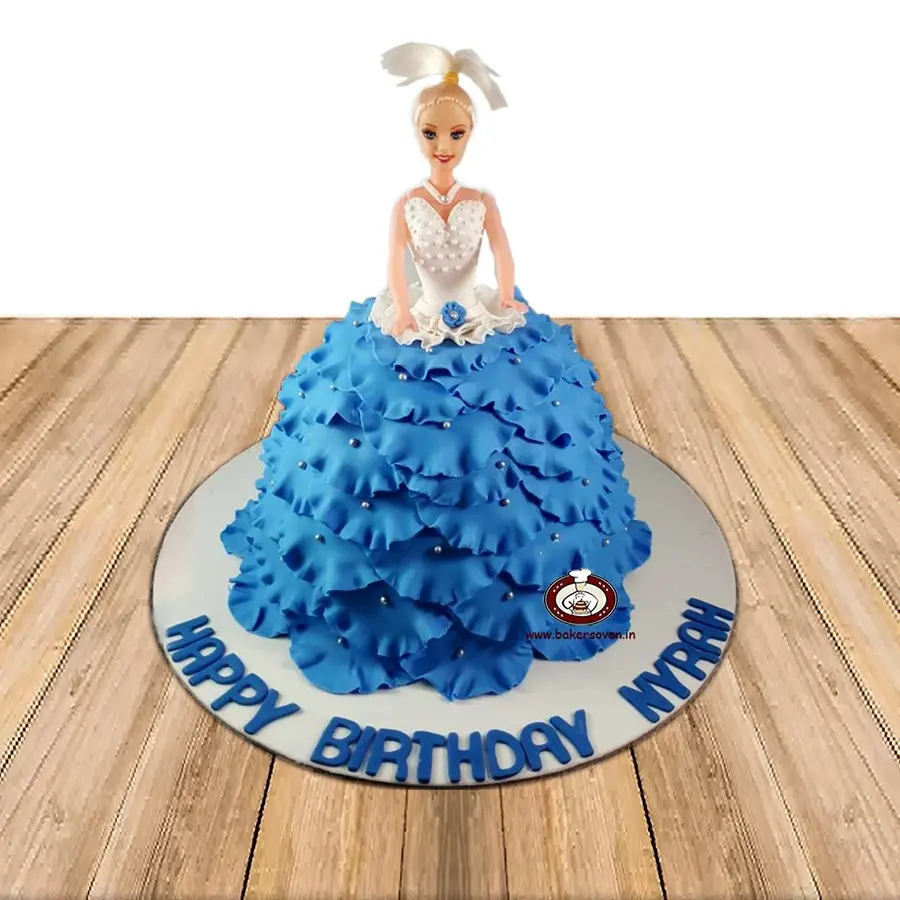 Barbie Blue Cake L