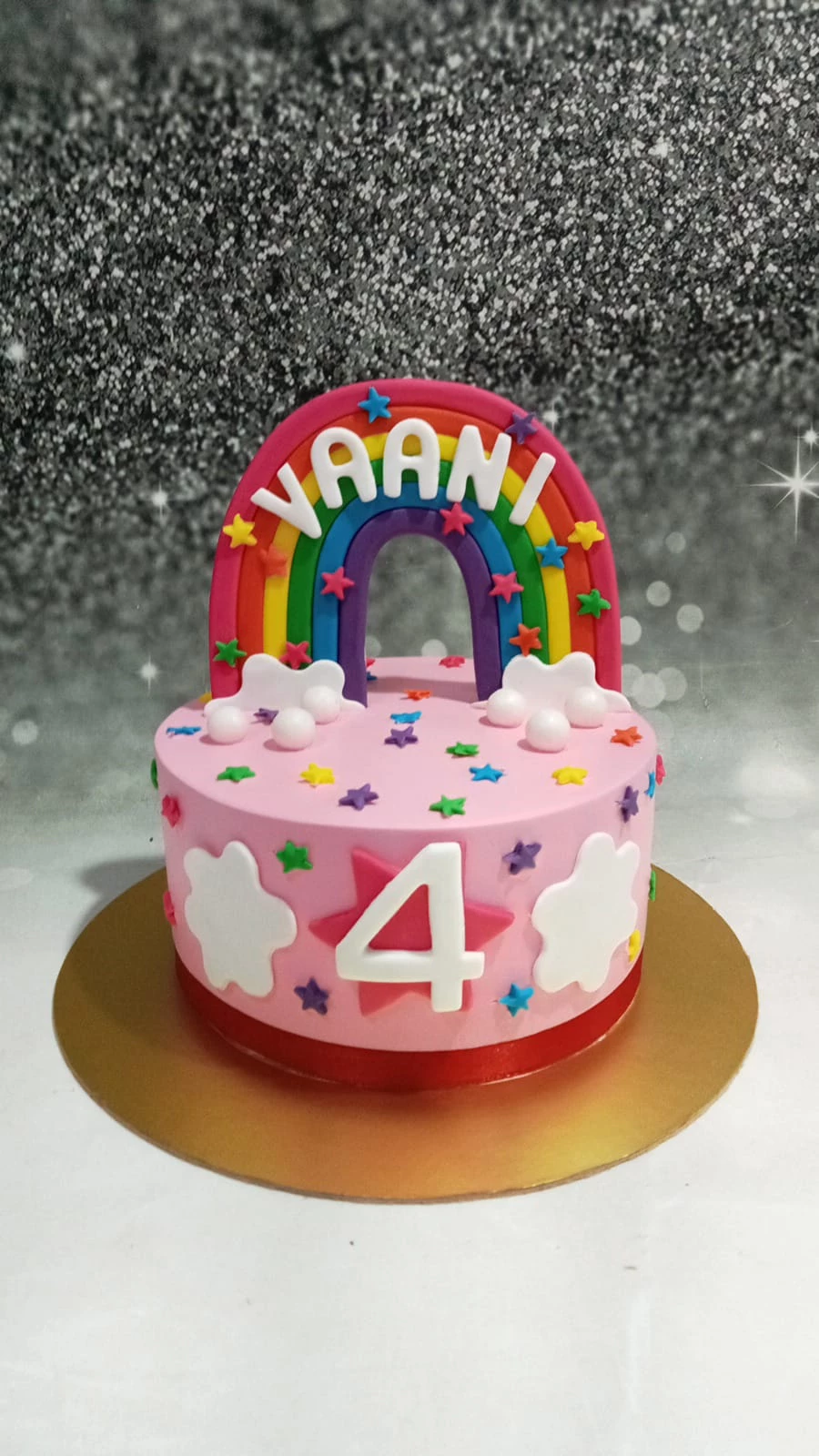 Rainbow Star Cake