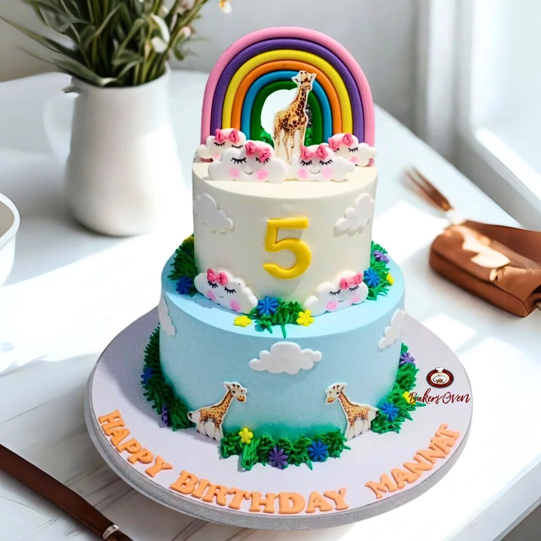 Giraffe Safari Cake
