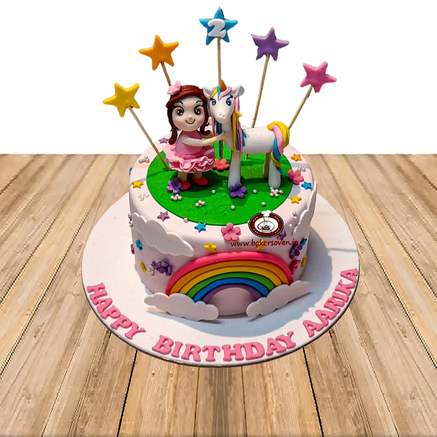 Unicorn & Girl Cake