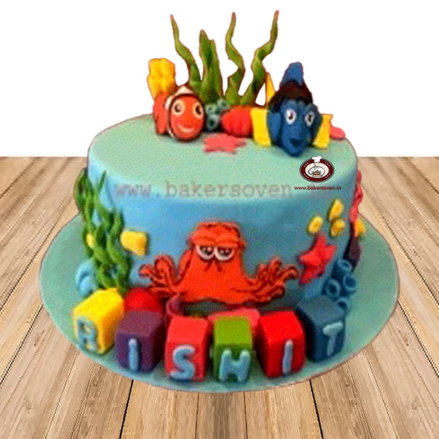 Underwater Theme Cake