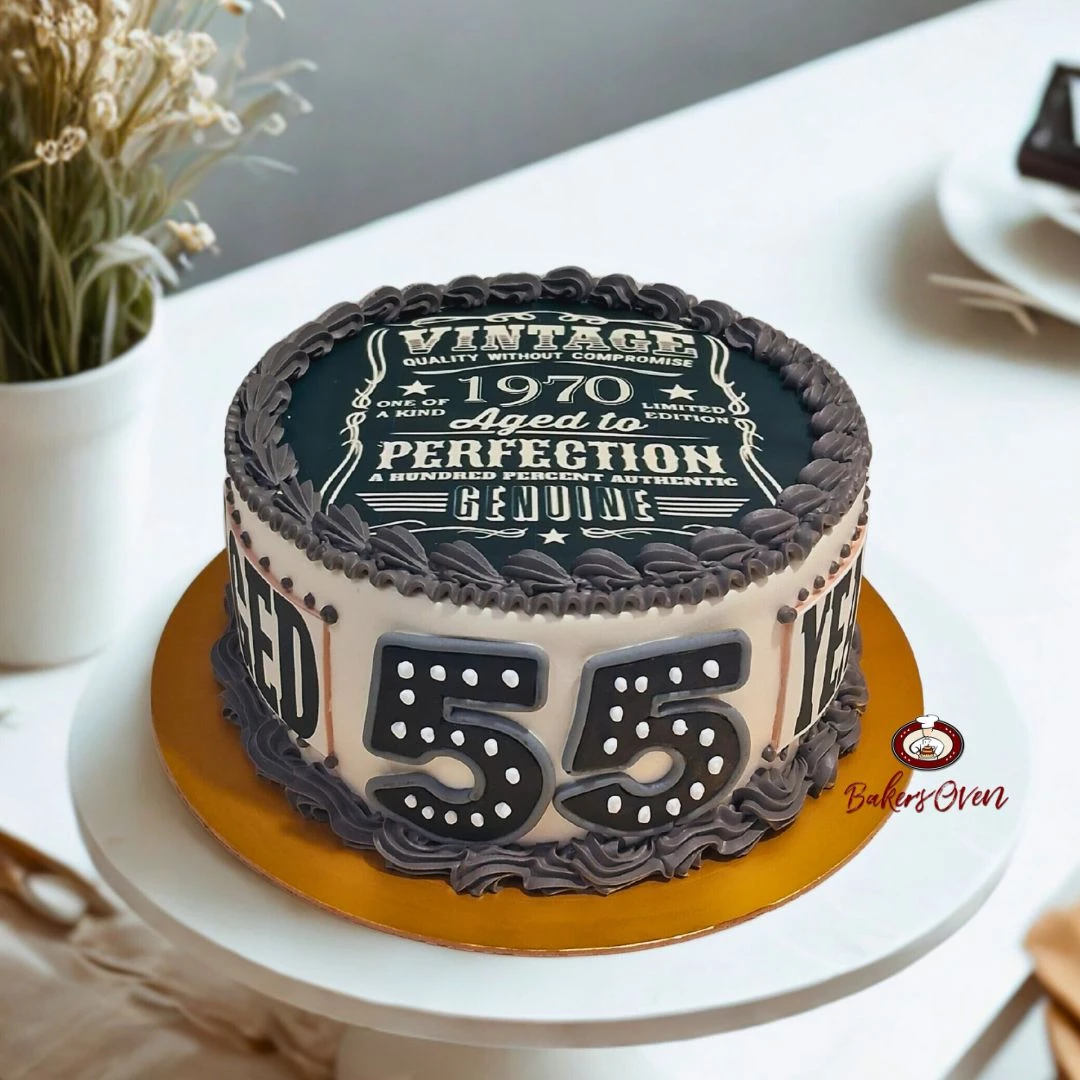55th Birthday Celebration Cake