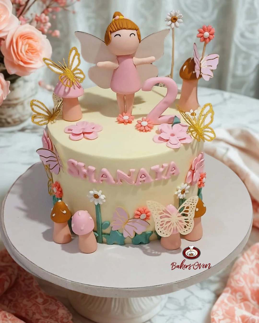 Tinkerbell Garden Cake