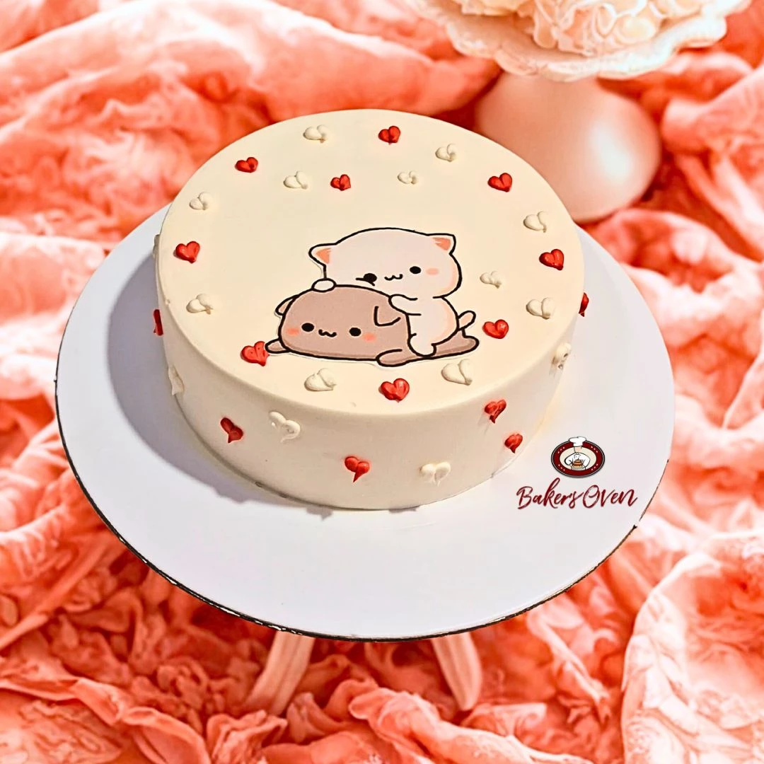 Bear Lovey Dovey Cake