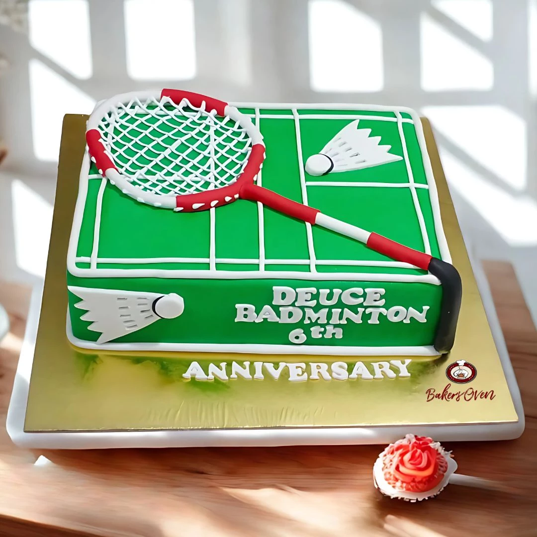 Badminton Field Cake