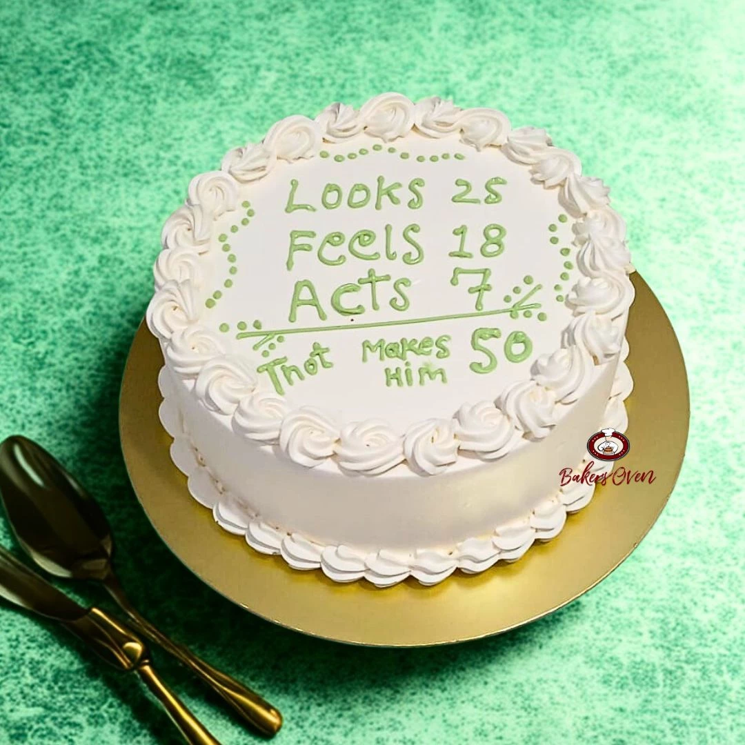 50th Birthday Elegant Cake