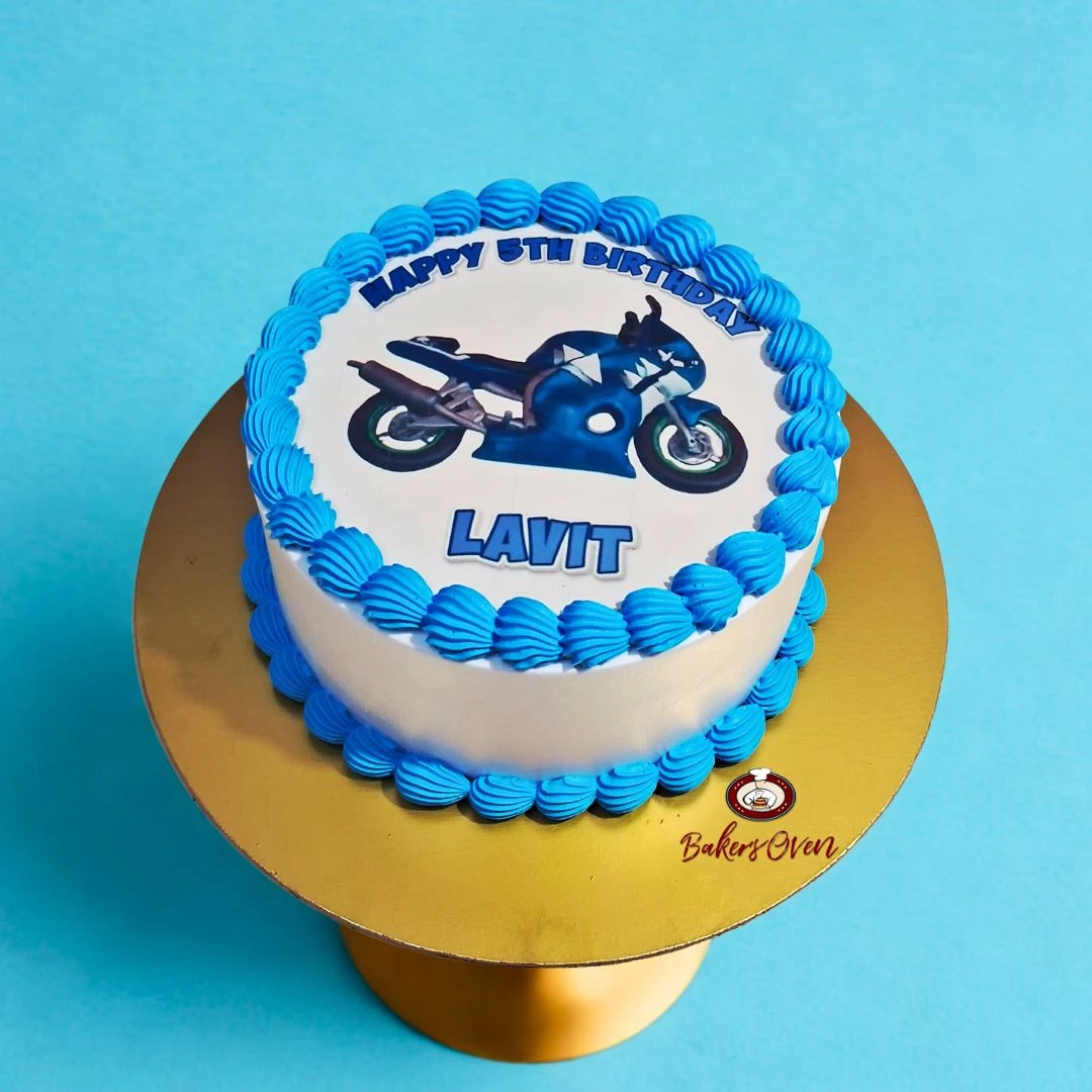 Blue Bike Cake