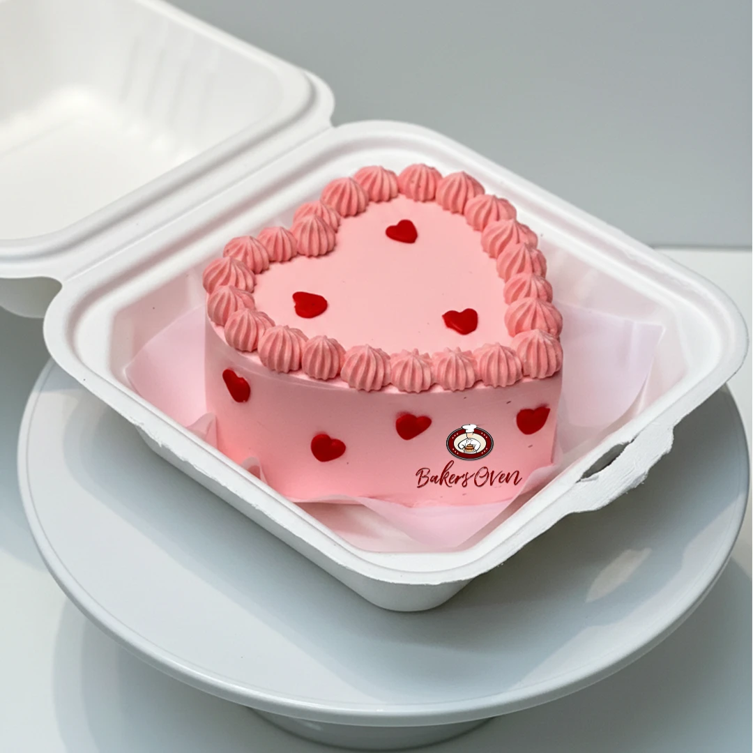Bento Pink Heart Cake