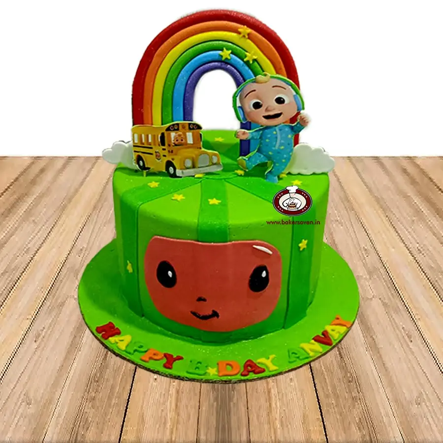 COCOMELON BUS CAKE