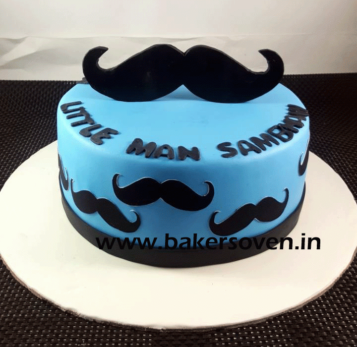 Ruffles Moustache Cake | Birthday Cake In Dubai | Cake Delivery – Mister  Baker