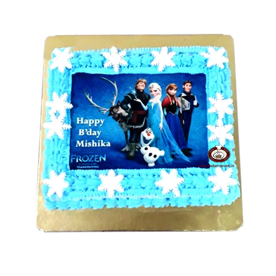 Buy Frozens Elsa  Olaf Fondant Cake Online Cake Delivery  CakeBee