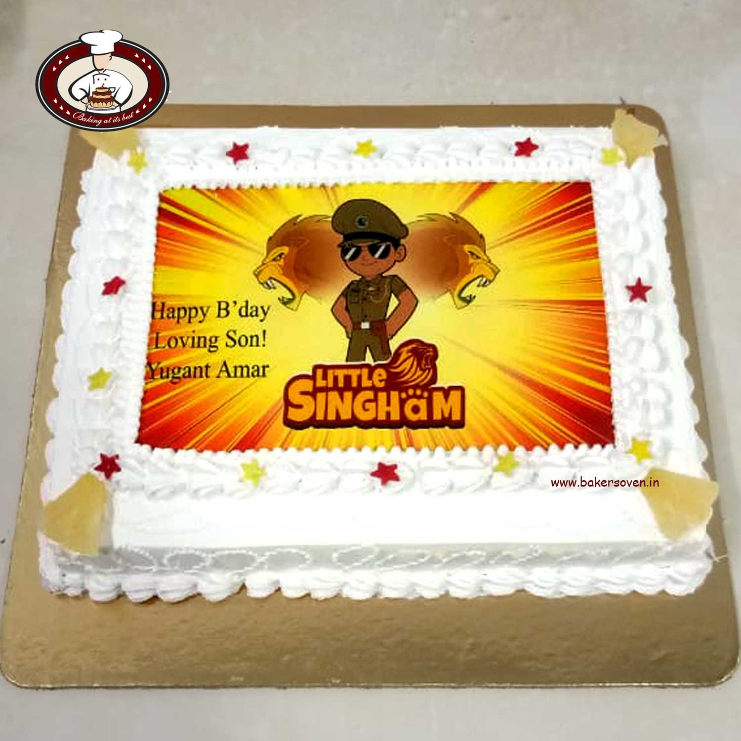 Cake Decor 3.5 Inches Digital Printed Cake Toppers – 6 Pc Little Singham |  The Chunkies