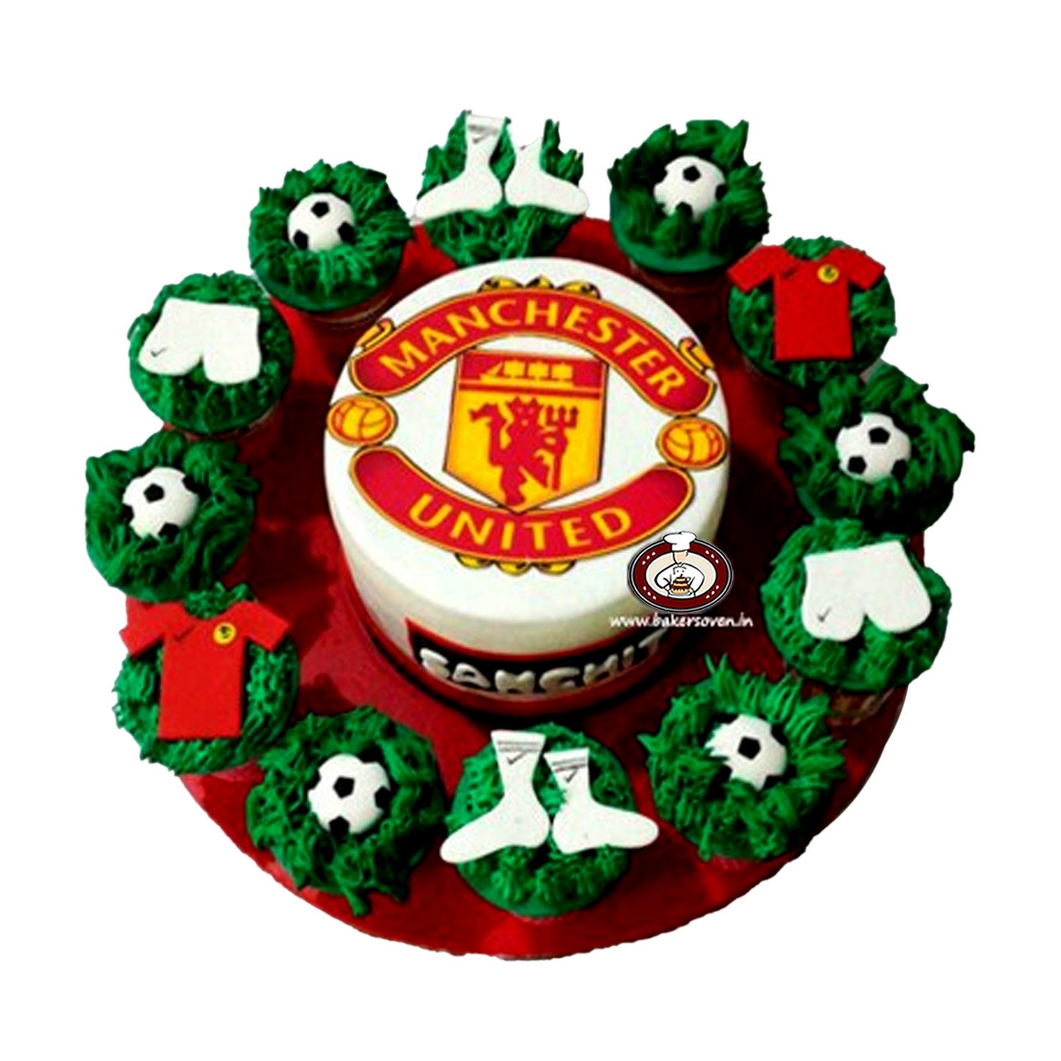 Manchester United - Decorated Cake by Anchored in Cake - CakesDecor