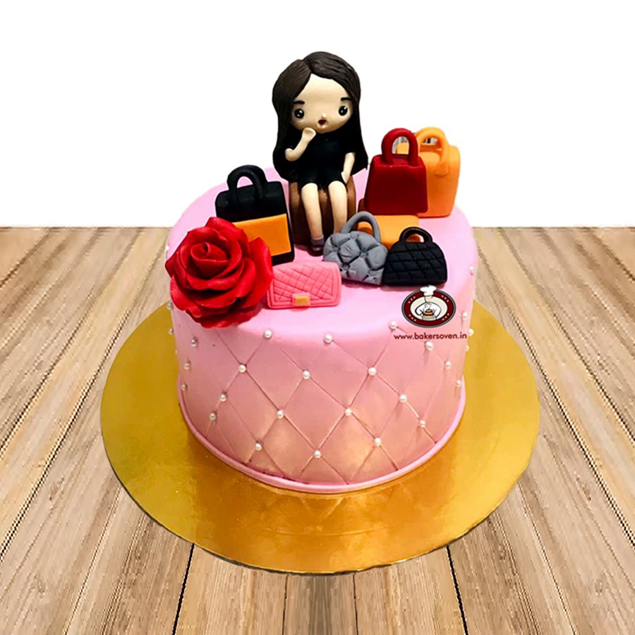 Buy Fondant Handbag Designer Cake Online : DIZOVI Bakery
