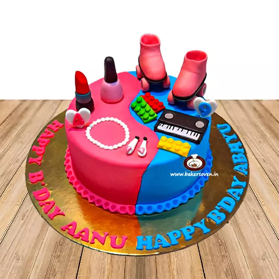 MakeUp Theme Cake 2
