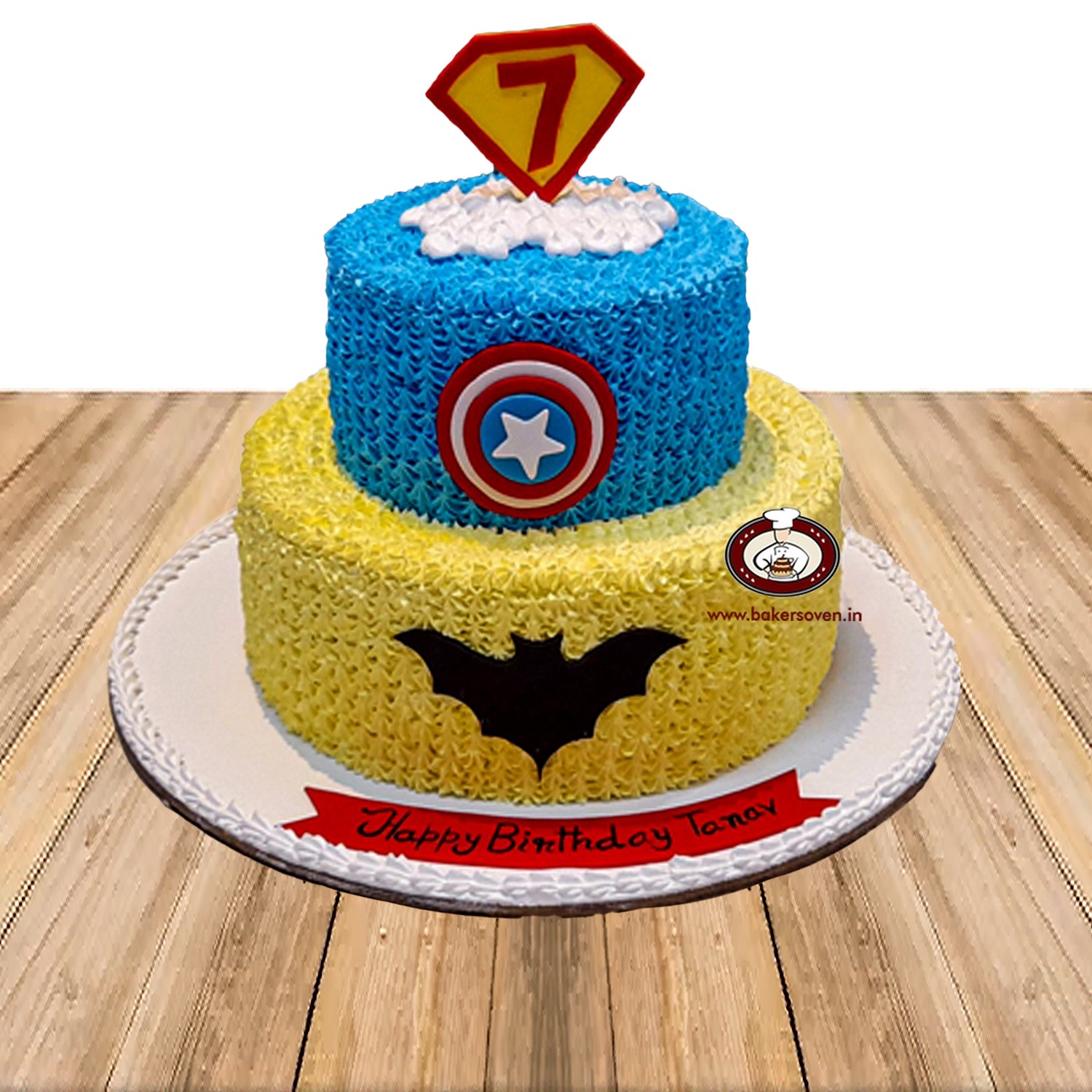 Order Captain America Fondant Cake Online, Price Rs.1800 | FlowerAura