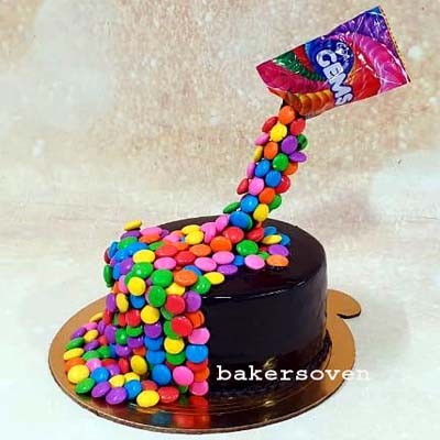 How to make Kit kat gems chocolate cake design ideas for birthdays  decorating tutorial - YouTube