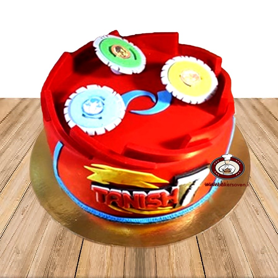 Spinning into deliciousness with this 2lb Beyblade-themed vanilla cake! Let  the battles begin! . DM / Whatsapp / Call me to place special… | Instagram