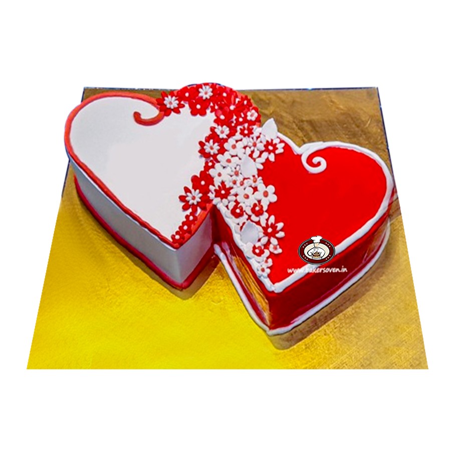 Buy Red Heart Wedding Cake - Sweet and Romantic at Grace Bakery, Nagercoil