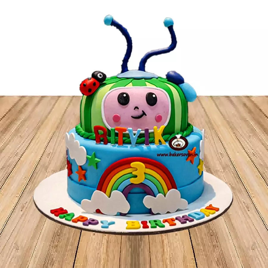 Cocomelon Two Tier Cake