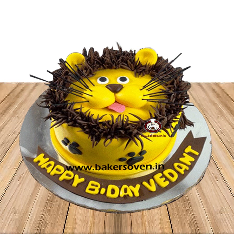 A Lion Birthday Cake - The Little Kitchen