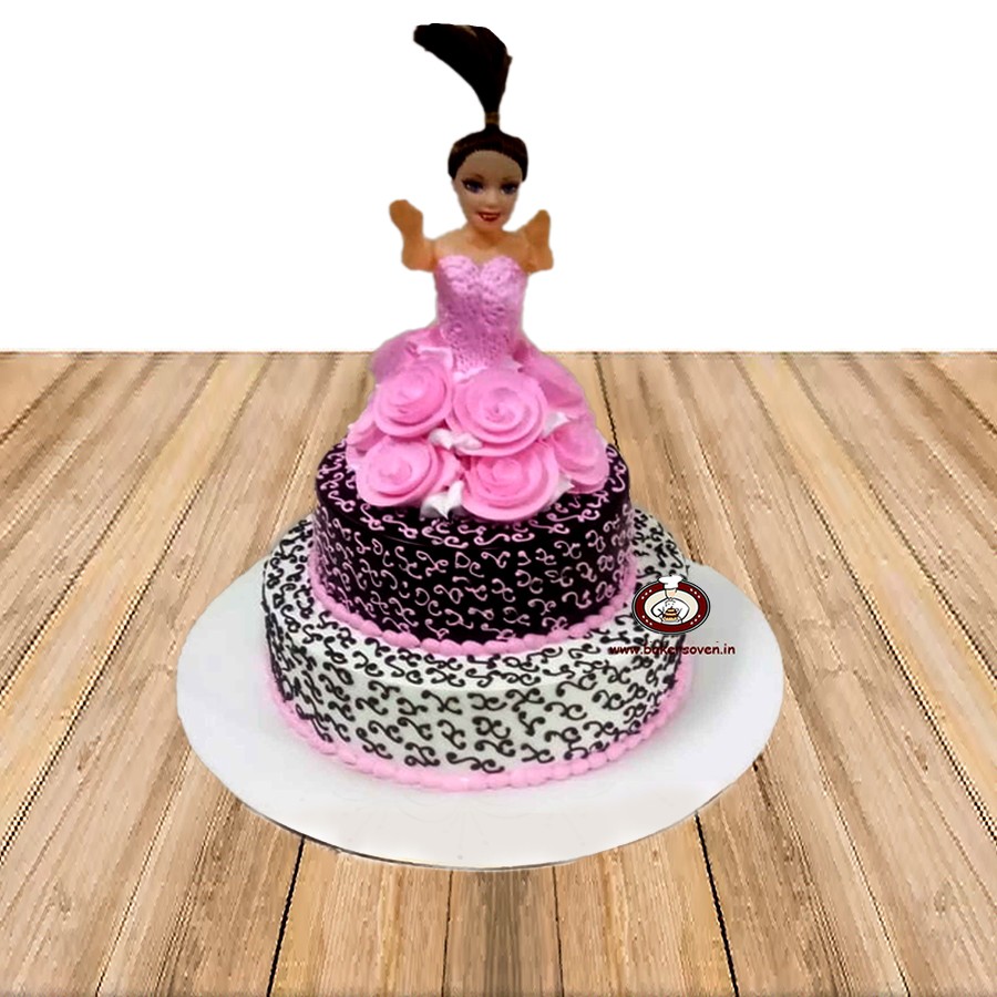 Barbie cake 😻💕| 2 pounds doll cake💖|nisoo - YouTube