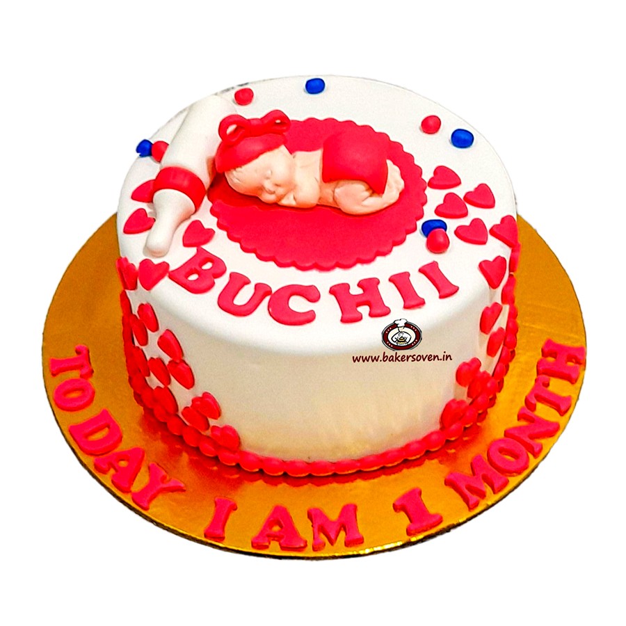 Baby girl full month / birthday cake | Shopee Singapore