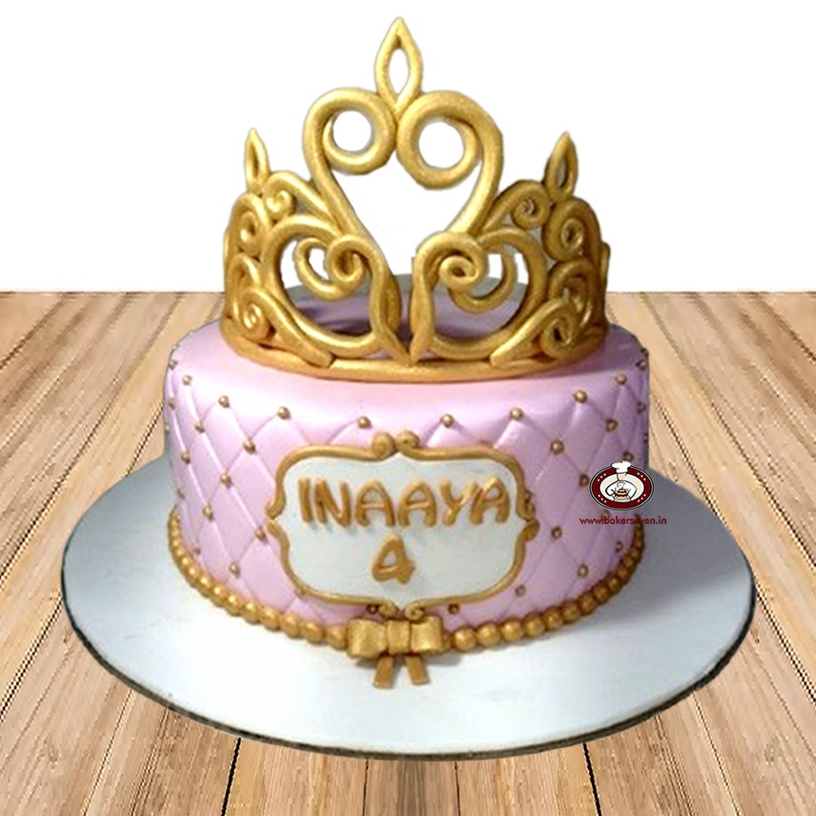 Mini Princess Crown Cake SG/Small cakes same day delivery - River Ash Bakery
