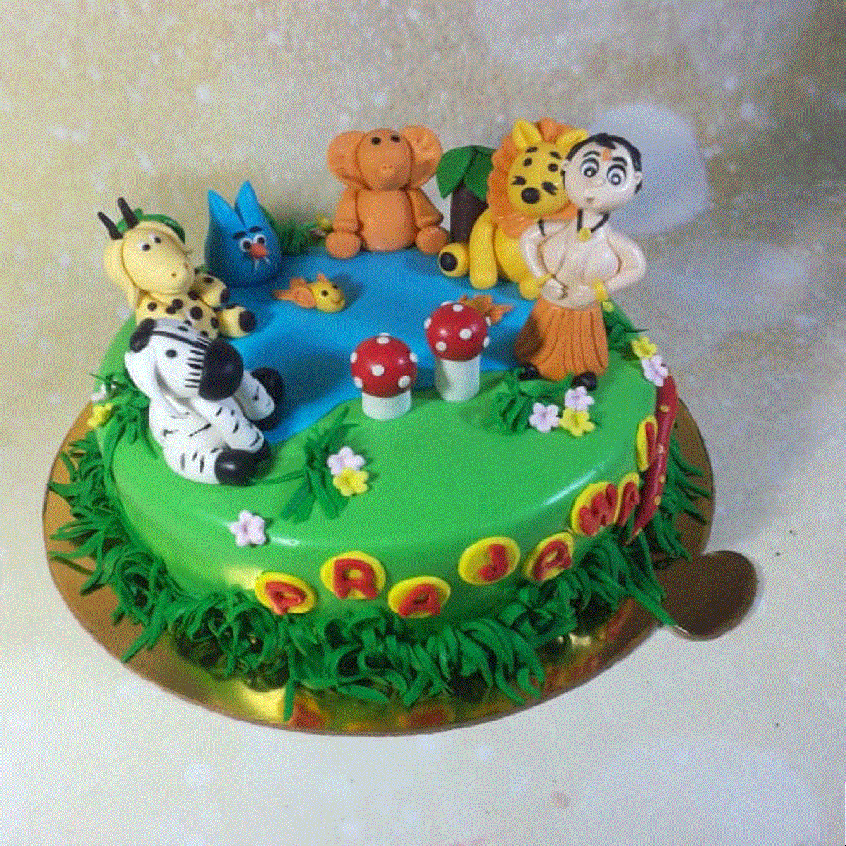 Jungle and Chota Bheem Cake