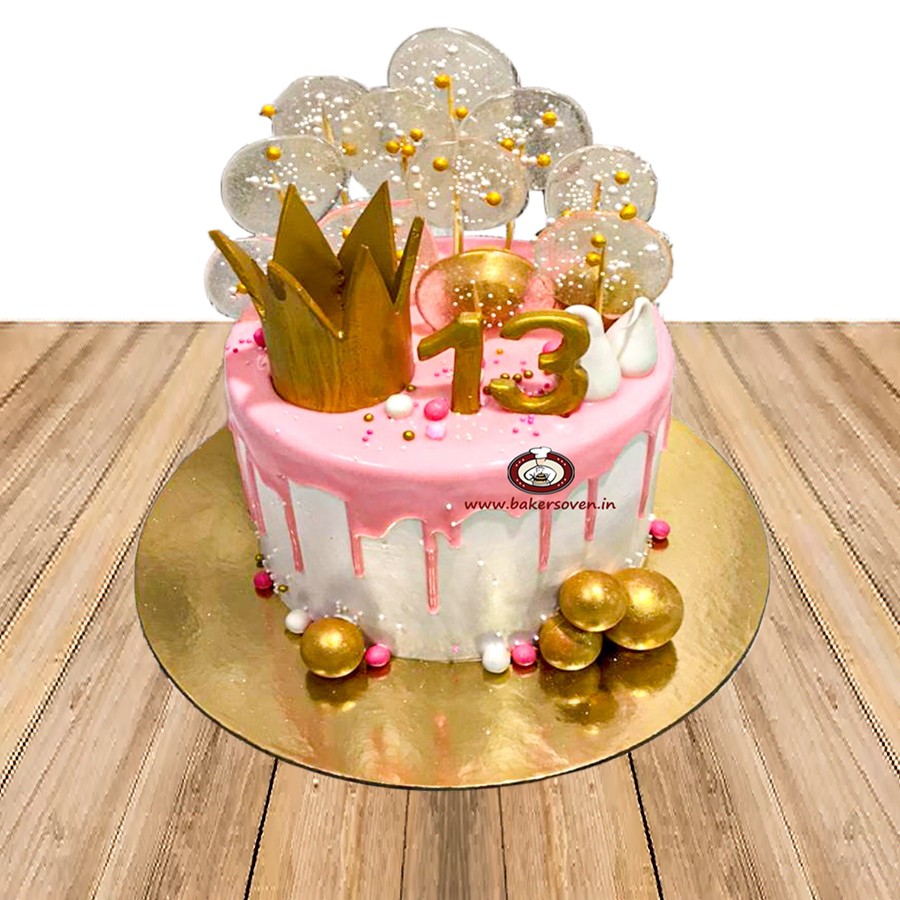 1St Birthday Three Step Baby Girl Cake Design |Baby Princess Birthday Cake |Baby  princess Crown Cake - YouTube