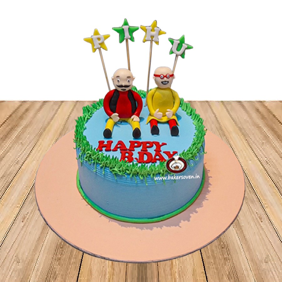 Motu Patlu Happy Birthday Cake Topper