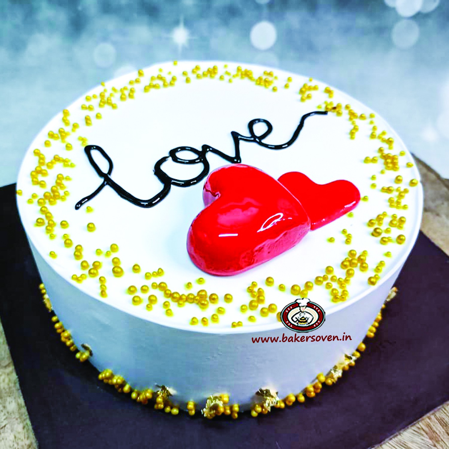 love heart cake