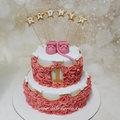Ruffle Pink Cake.