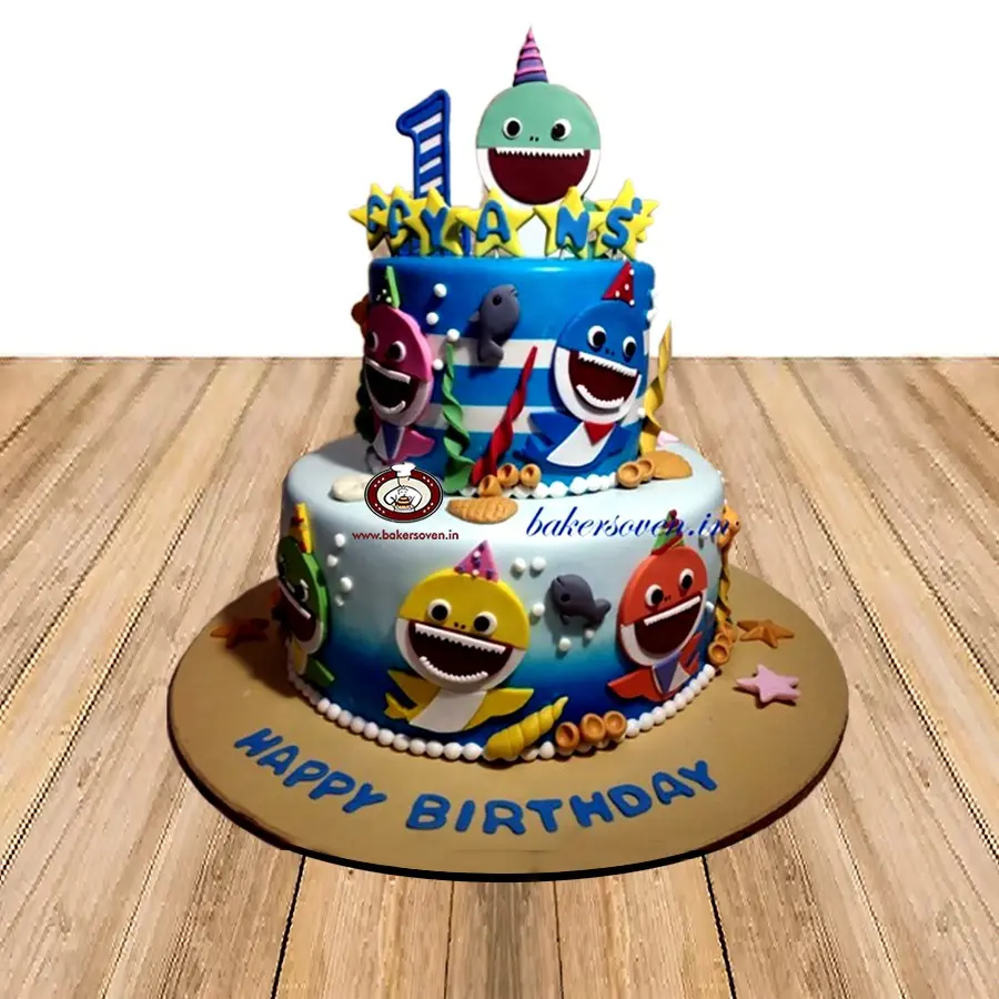 Aqua Theme Cake (2)