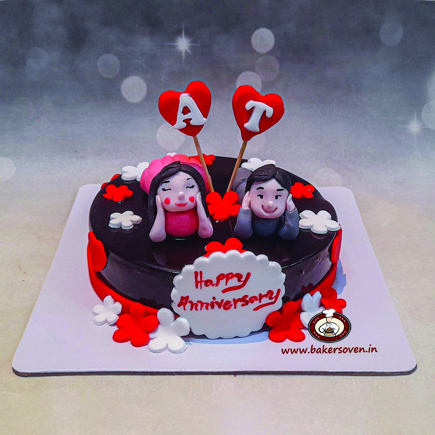 Buy 25th Wedding Anniversary Cakes, Order 25th Anniversary Cakes –  SahniBakery