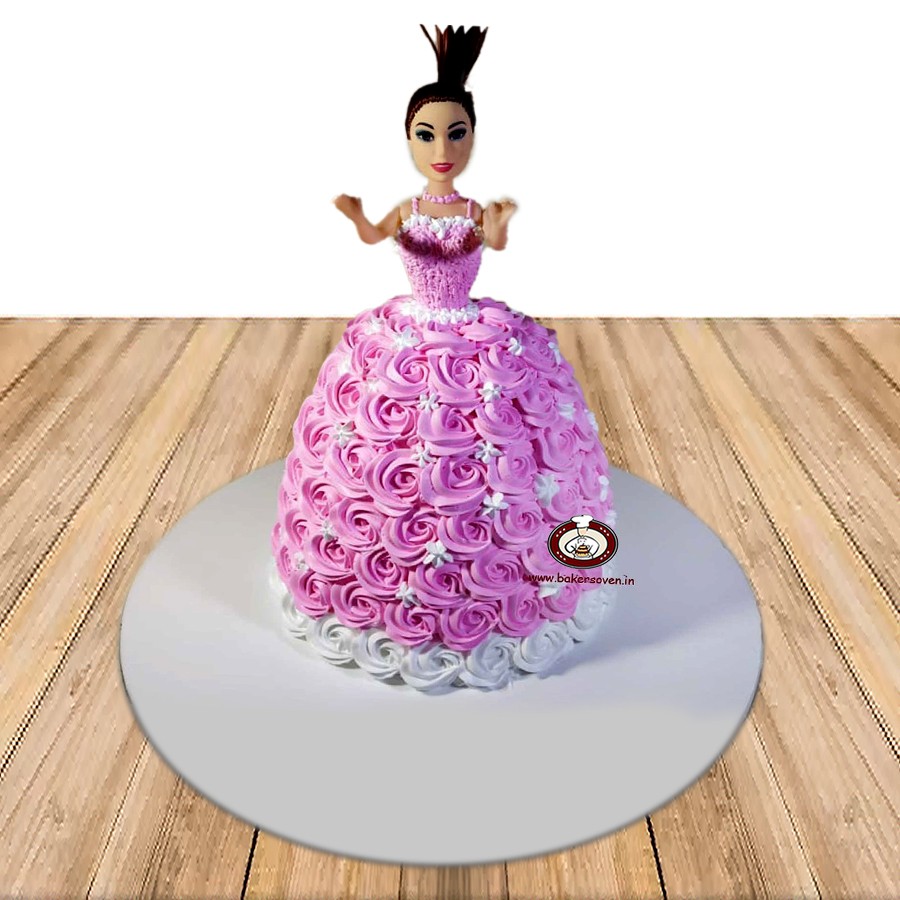 3 kgs Barbie Doll Cake – India Cakes N Flowers