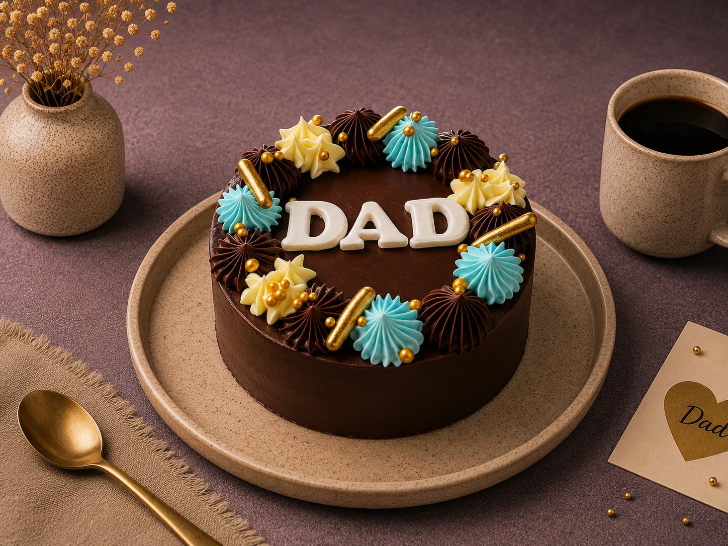 Bento Chocolate Dad Cake