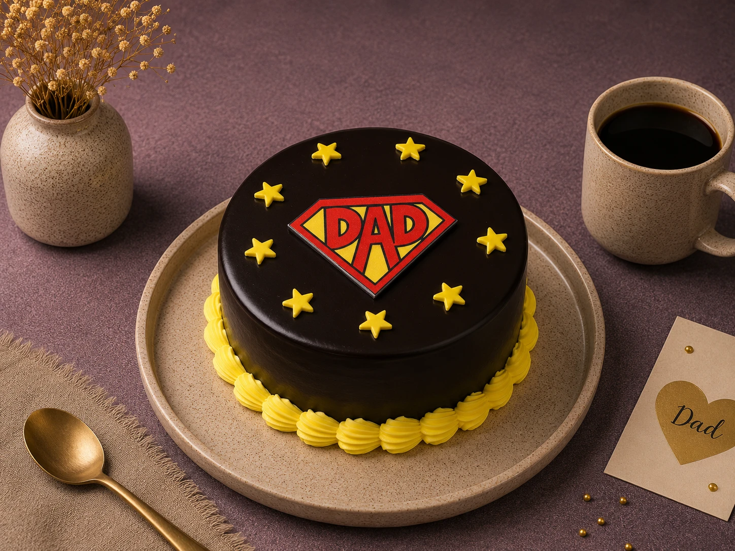 Bento Chocolate Dad Star Cake