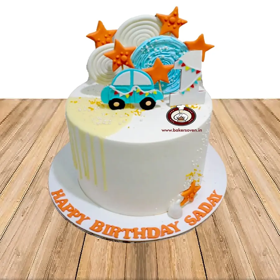 Blue Beetle Car Cake