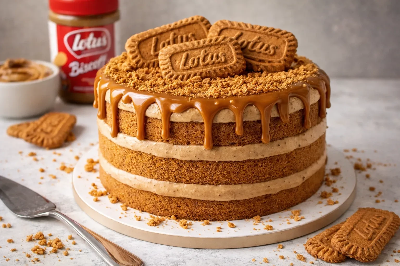 Lotus Biscoff Cake by Bakers Oven: A Slice of Sweet Perfection