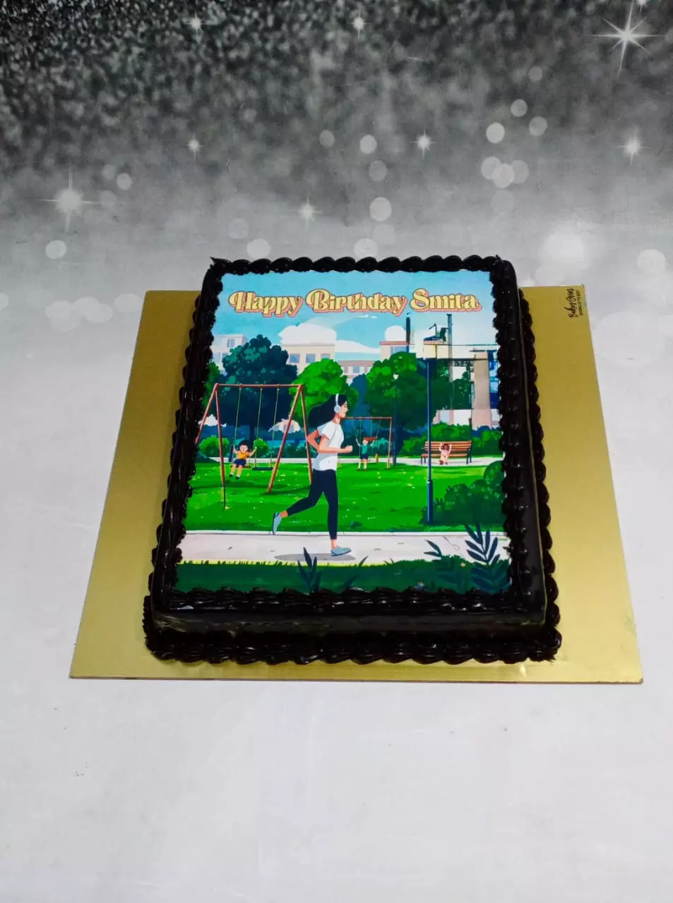 Fitness Enthusiast Photo Cake